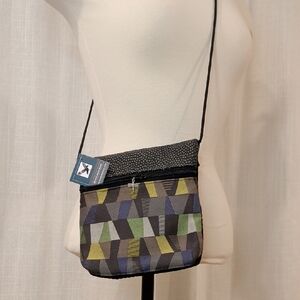 NTW Geometric Pattern Crossbody Travel Bag